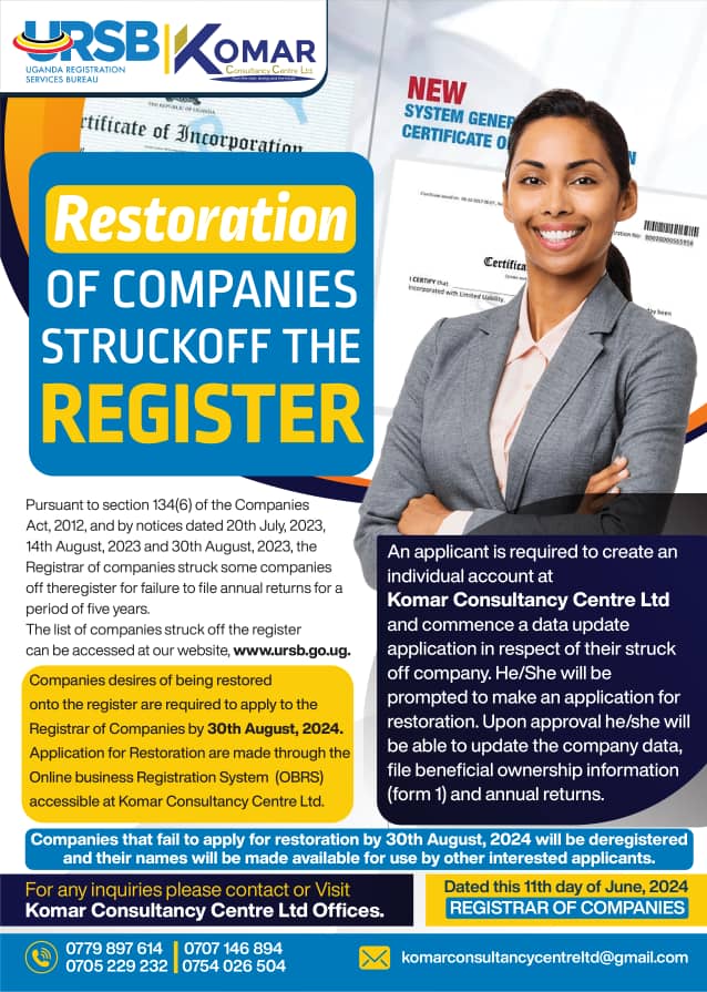 Company Registration Flyer